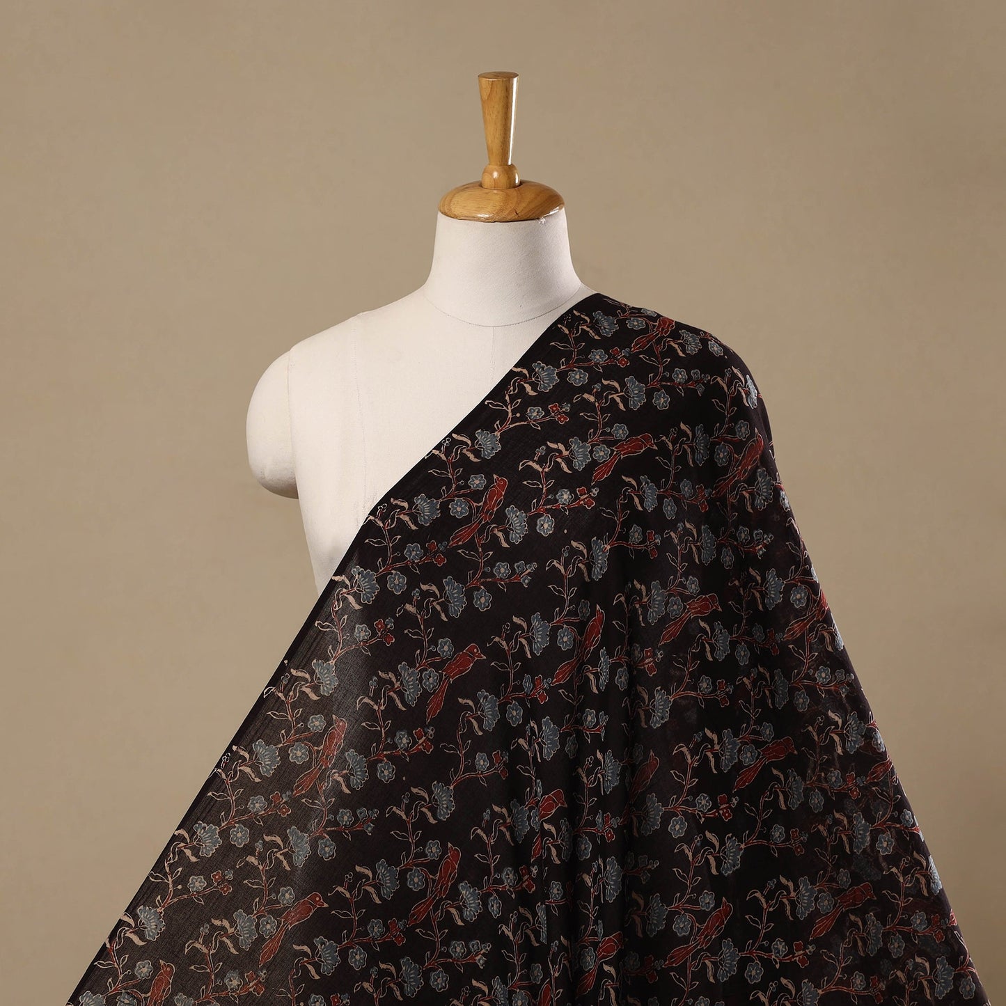 Hand pure mul cotton natural dyed fabric 09 - handcrafted
