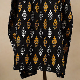  Hand Block Printed Cotton Kaftan with Tie-Up Waist 