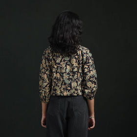 Hand block sanganeri print cotton floral crop top 10