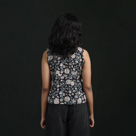 Hand block sanganeri print cotton floral crop top 16