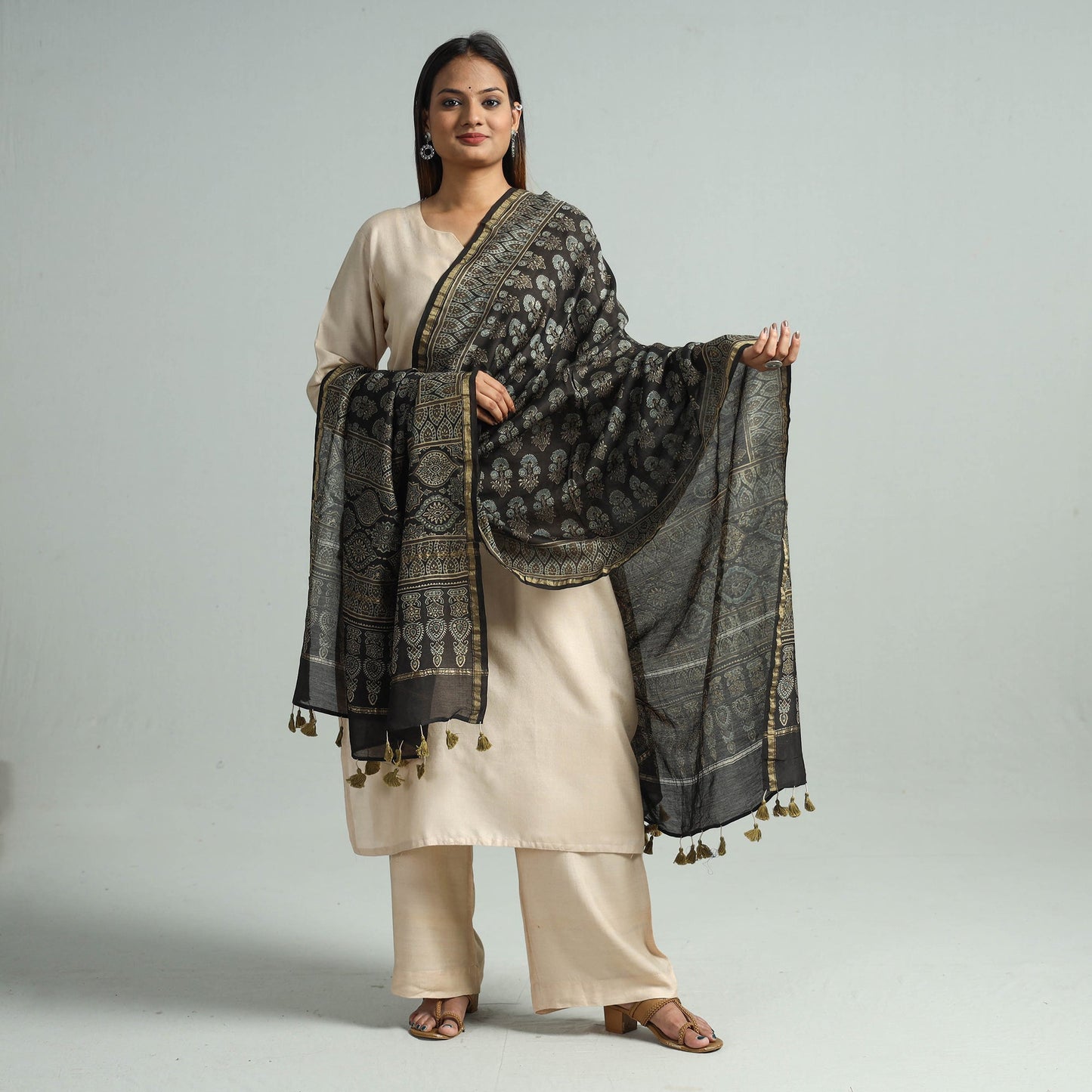 Ajrakh Dupatta