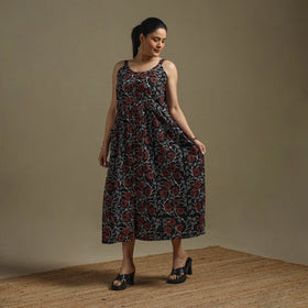 Hand cotton button down syahi begar bagru dress 02