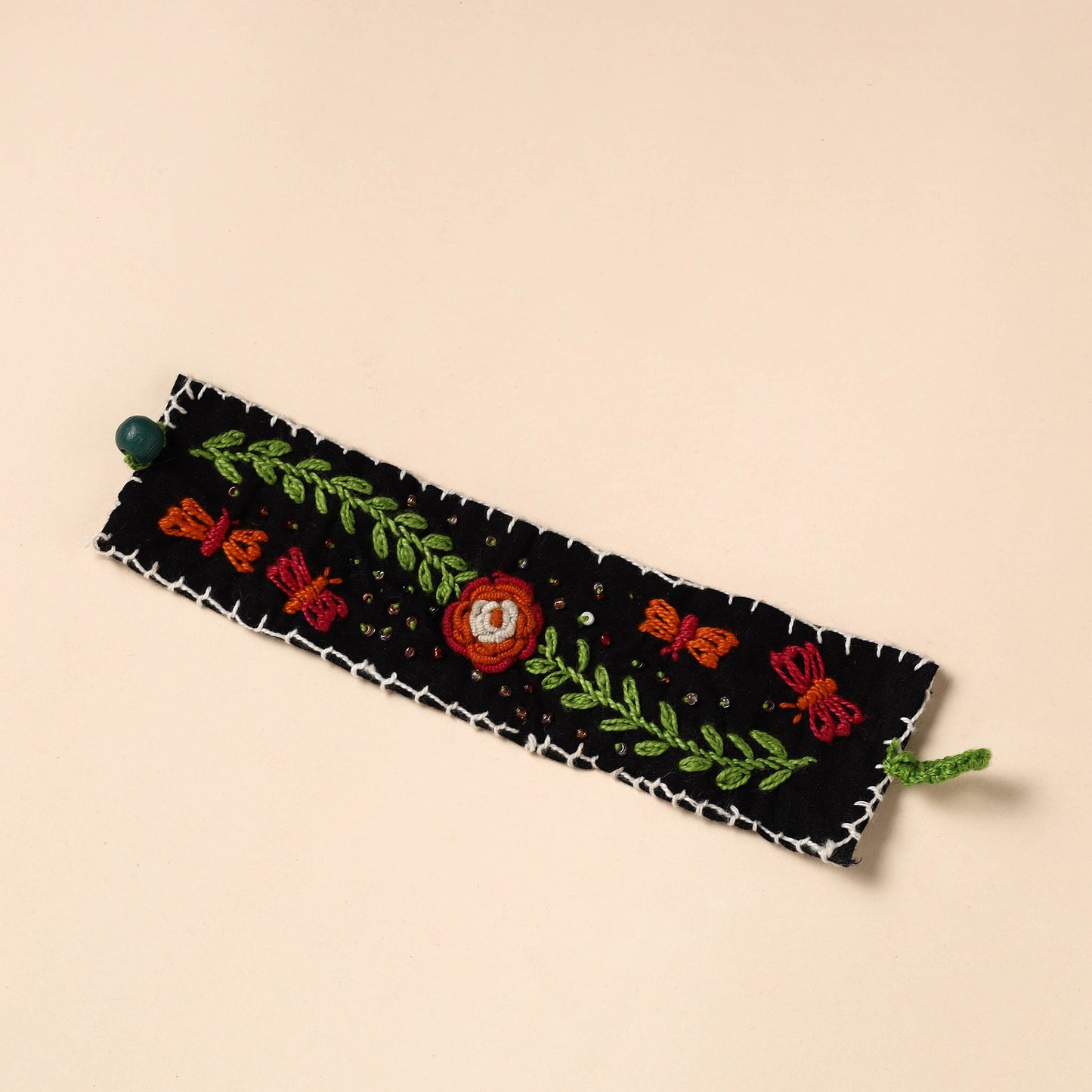 Buy Hand Embroidered Chandi Mati Boho Bracelet