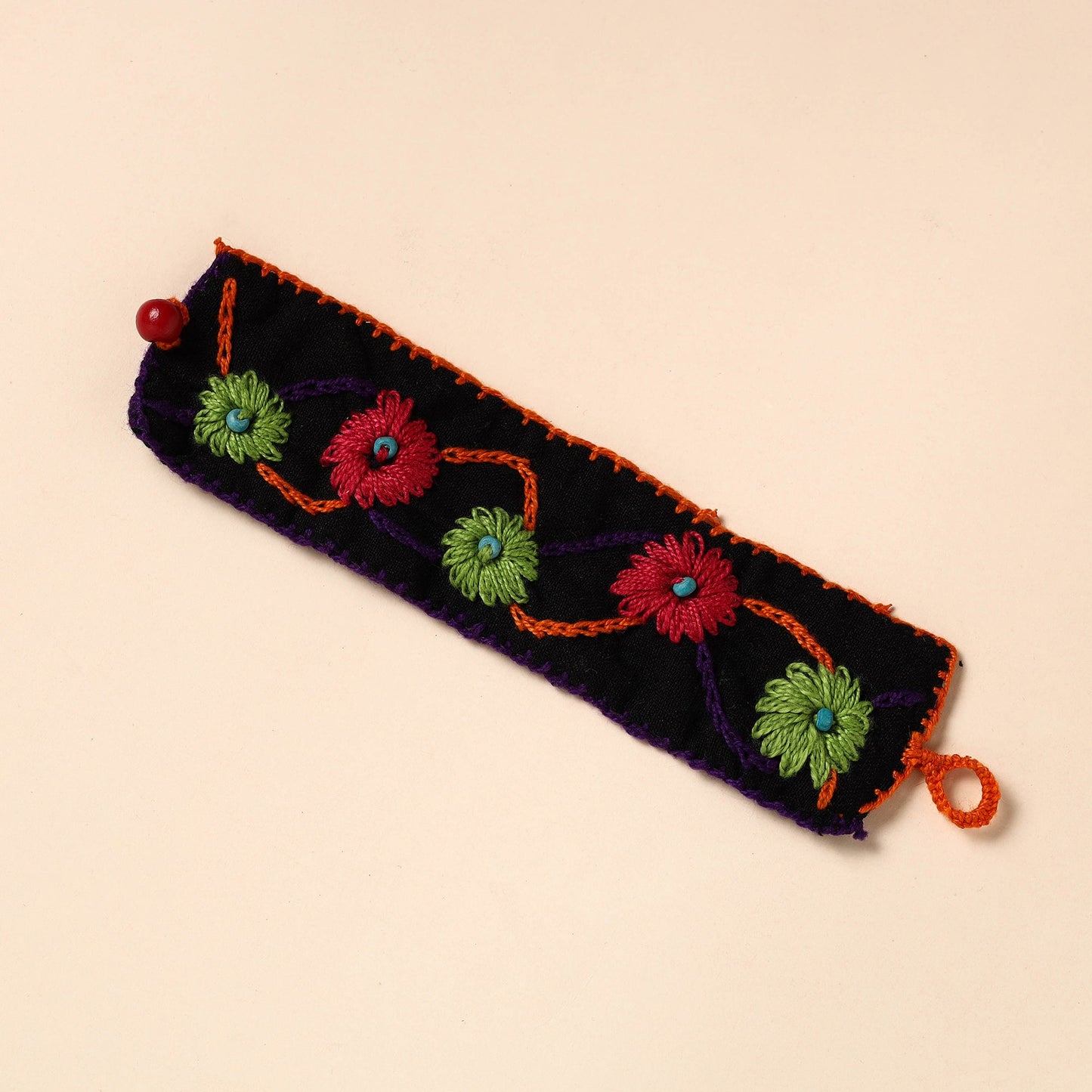 Buy Hand Embroidered Chandi Mati Boho Bracelet