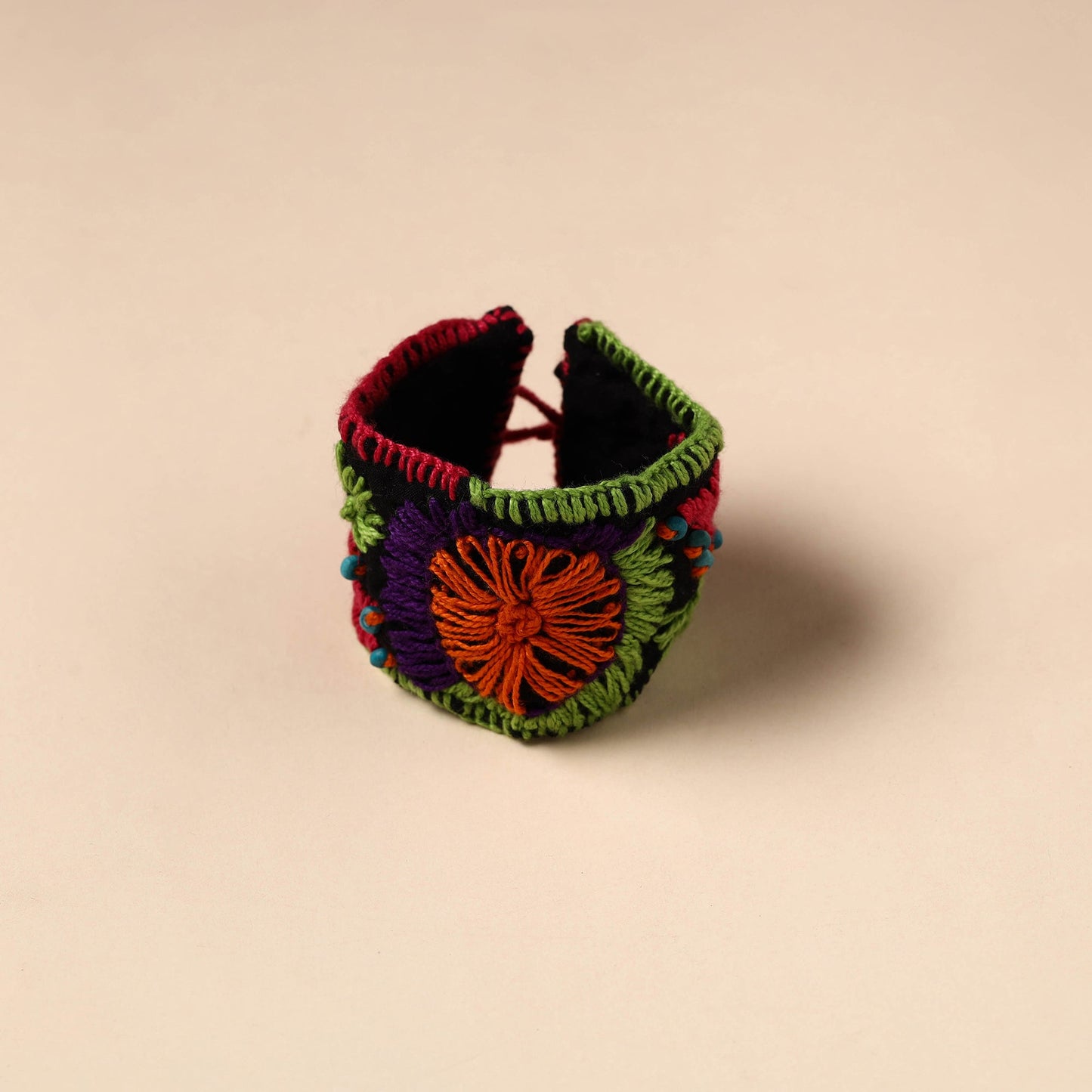 Buy Hand Embroidered Chandi Mati Boho Bracelet