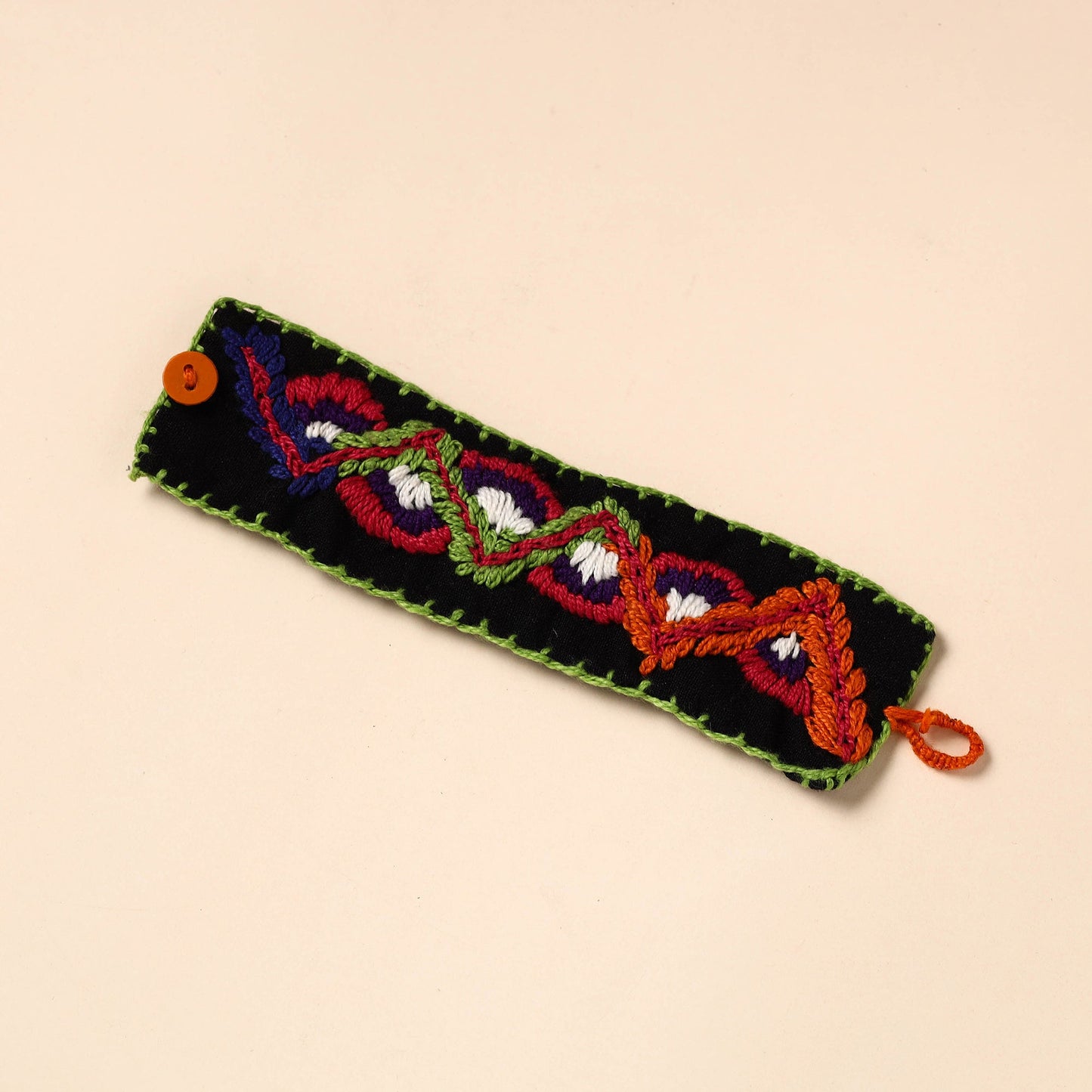 Buy Hand Embroidered Chandi Mati Boho Bracelet
