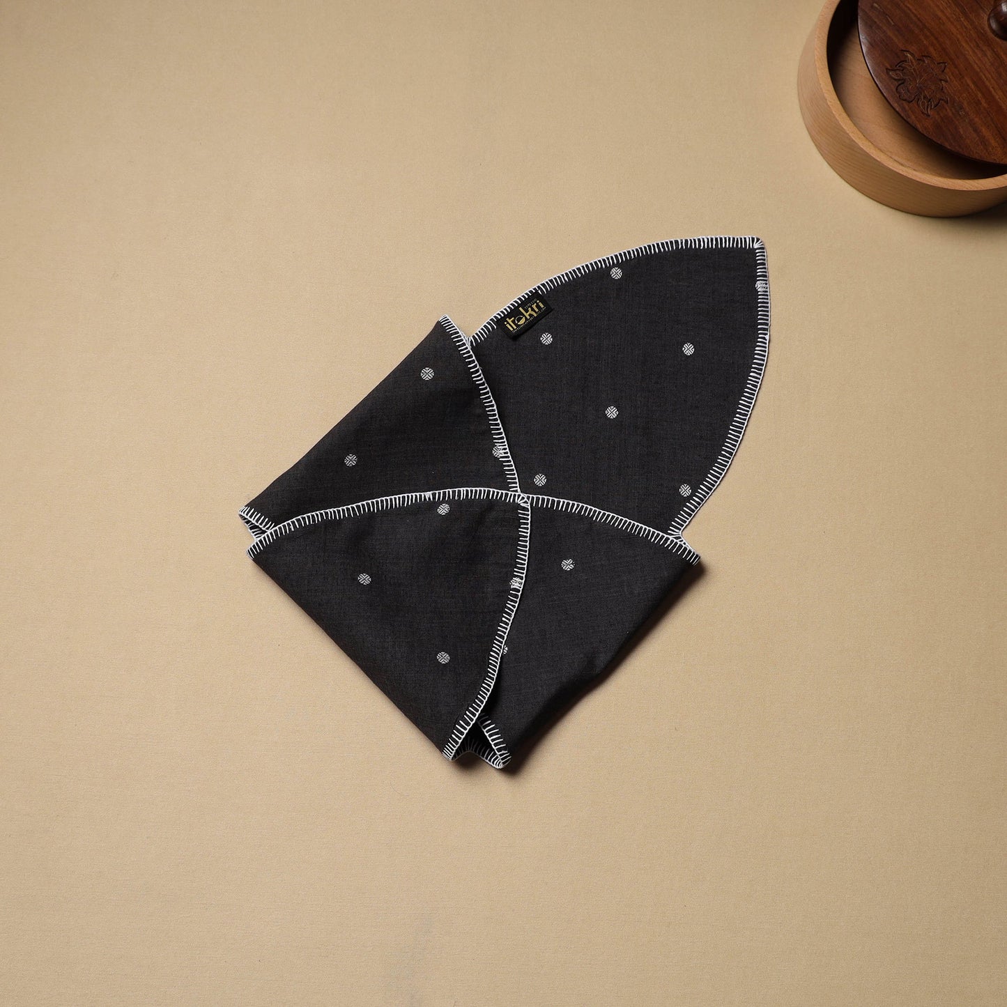  Hand Embroidered Cotton Roti Napkin 