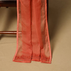 Hand embroidered georgette 3pc unstitched dress material 39