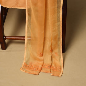 Hand embroidered georgette 3pc unstitched dress material 40