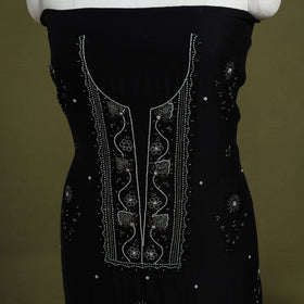 Hand Embroidery 2pc Mul Chanderi Chikankari Dress Material