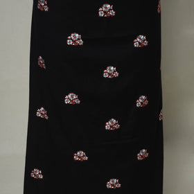 Black - hand embroidery cotton kashida kurta material