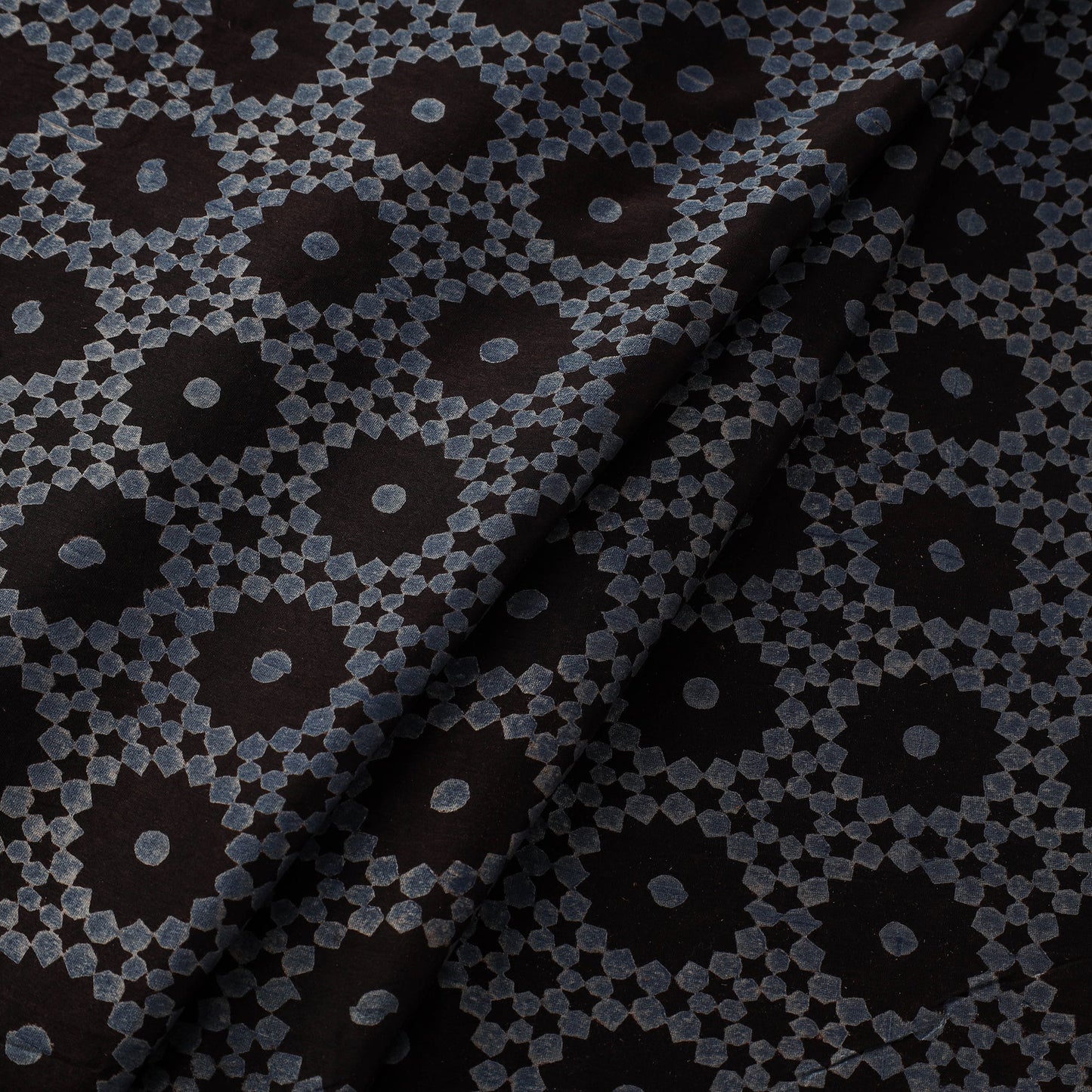 Hand natural dyed chanderi silk fabric 03 - handcrafted