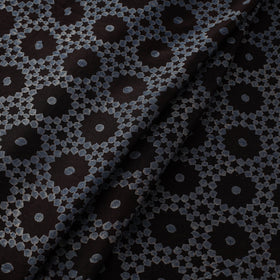 Hand natural dyed chanderi silk fabric 03 - handcrafted