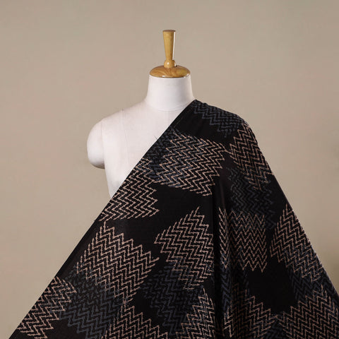 Hand natural dyed cotton fabric 46 - handcrafted