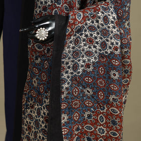 Hand natural dyed linen dupatta with tassels 16