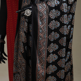 Hand natural dyed modal silk dupatta with tassels 24