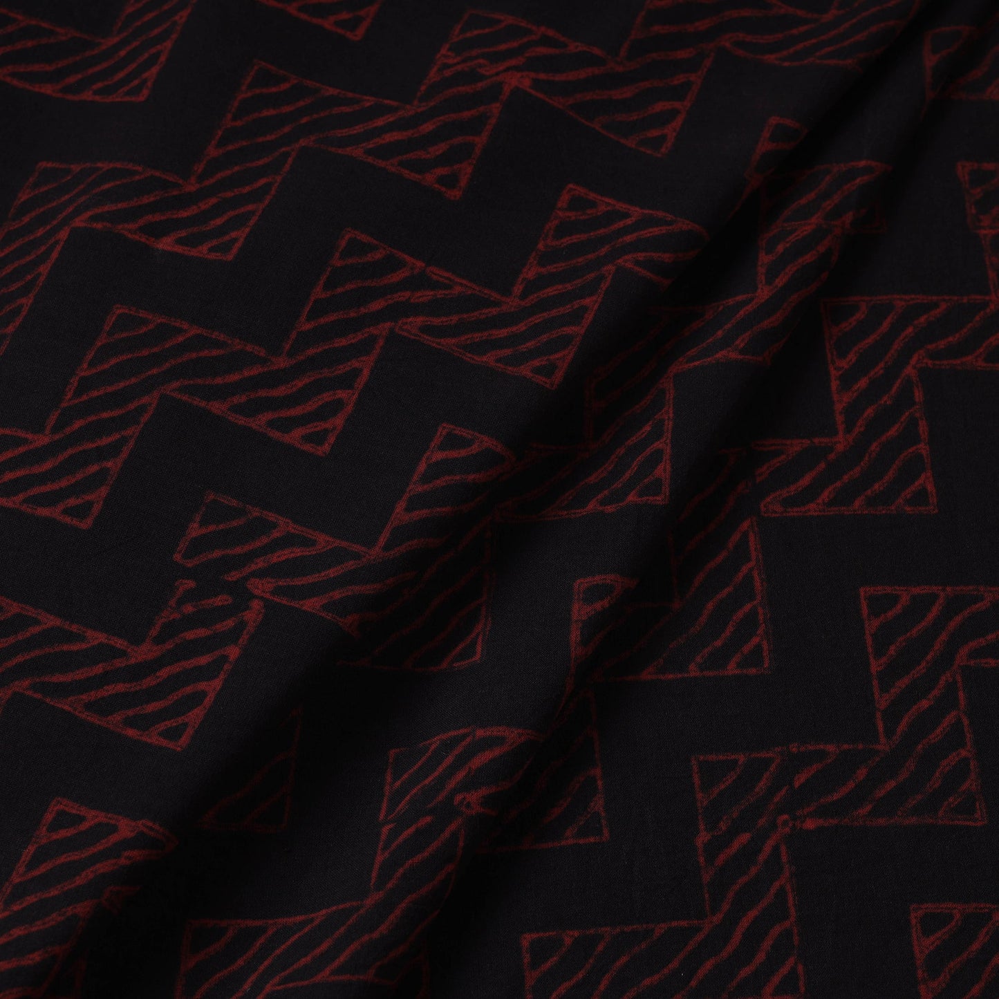  Hand Block Printed Cotton Akola Fabric