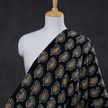 Buy Black Hand Printed Cotton Batik Fabric