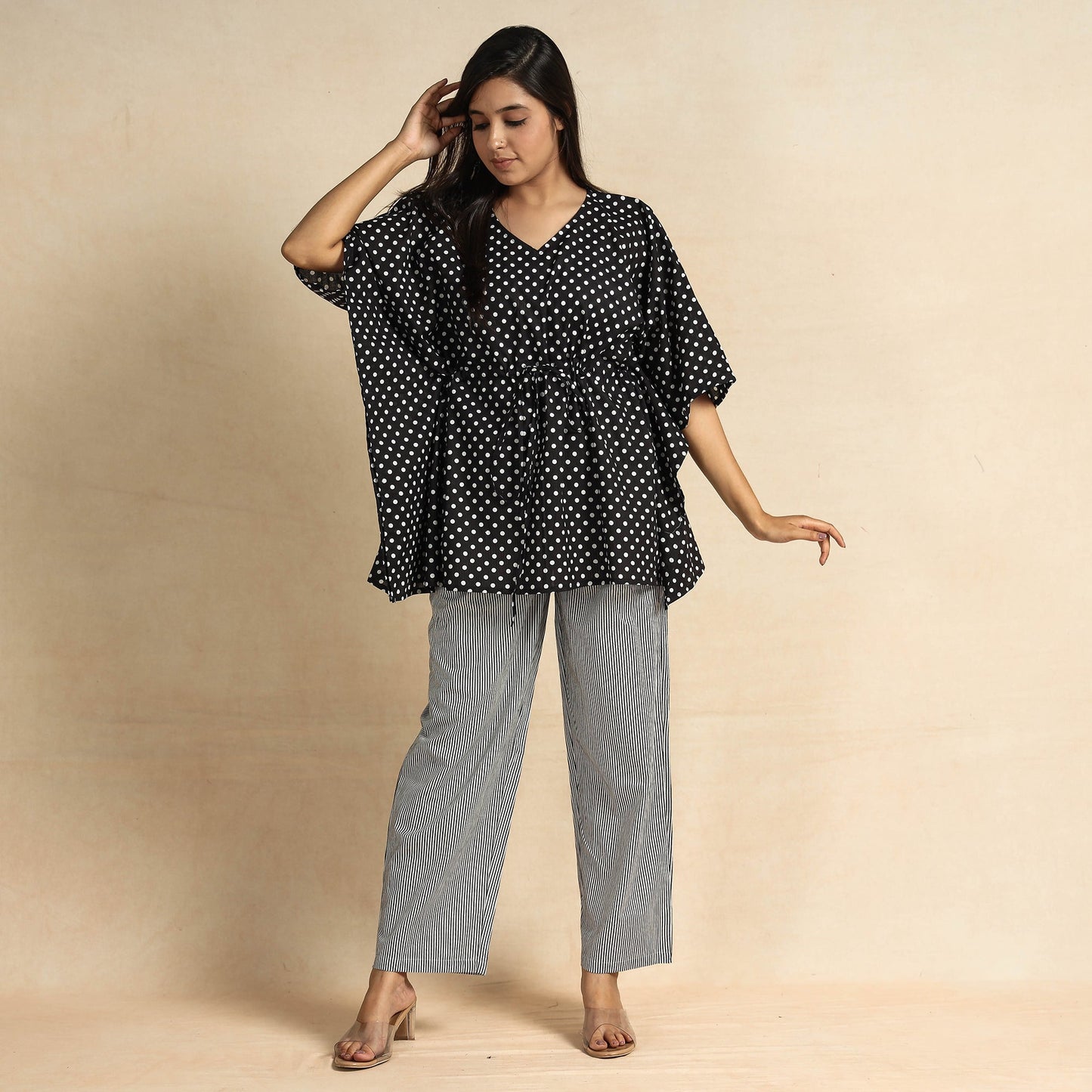 block print night suit