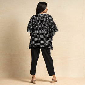  Hand Block Printed Cotton Kaftan & Pyjama Night Suit Set 