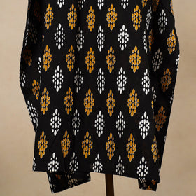 Hand Block Printed Cotton Kaftan with Tie-Up Waist 