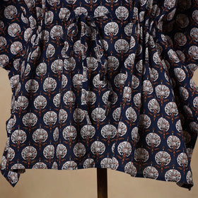  Hand Block Printed Cotton Kaftan with Tie-Up Waist 
