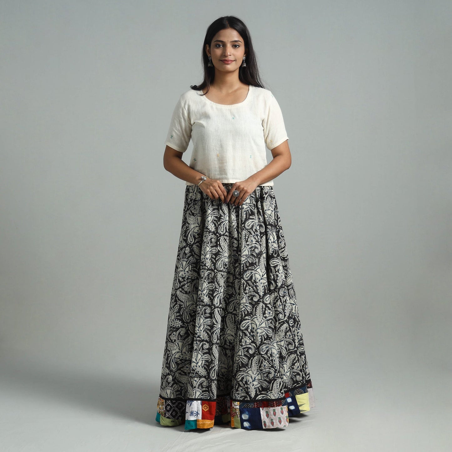Shop Pure Cotton Kalamkari Skirt 