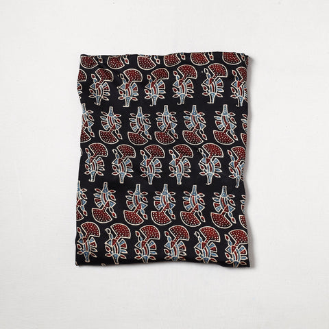  Ajrakh Hand Block Printed Modal Silk Precut Fabric  48 