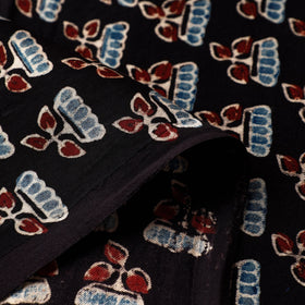  Ajrakh Hand Block Printed Modal Silk Precut Fabric 