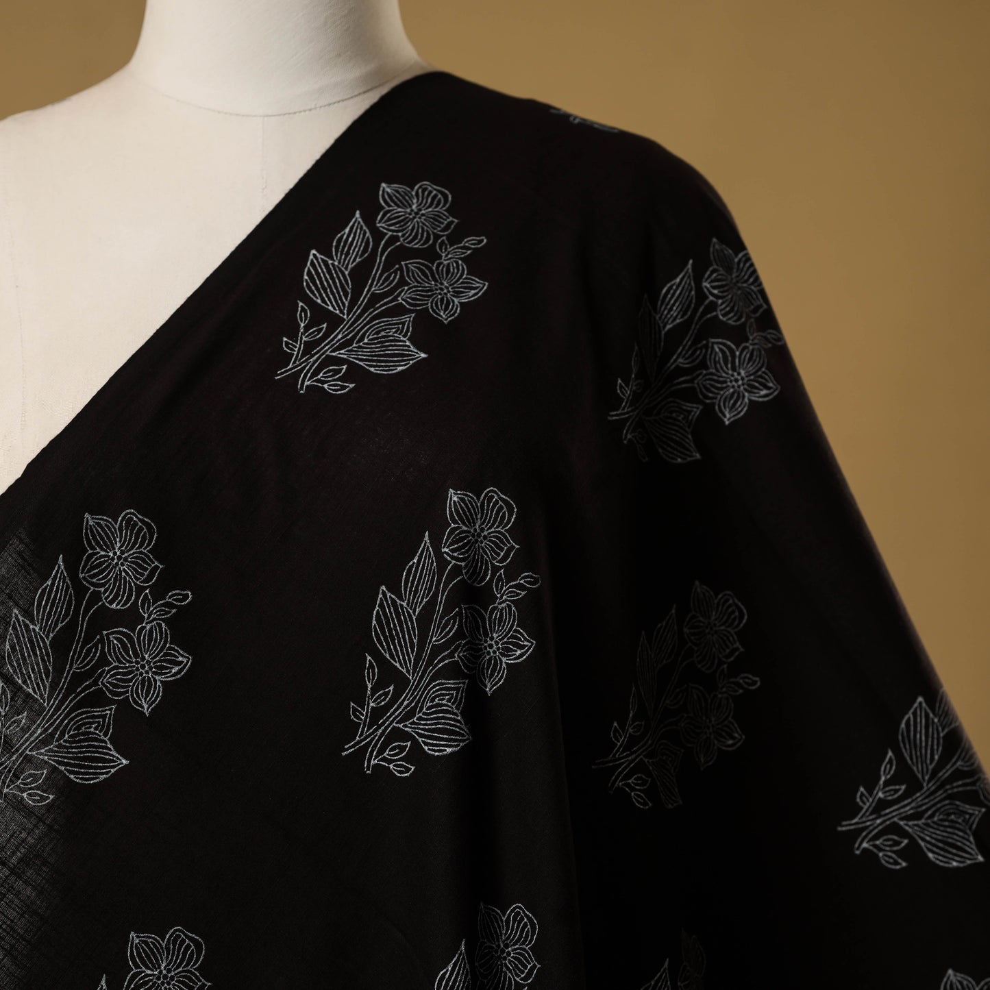 Hand slub cotton sanganeri fabric 14 - handcrafted