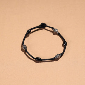 Blue Handcrafted Bead & Thread Work Patwa Anklet