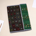 Black Handcrafted Bengal Kantha Work File Folder