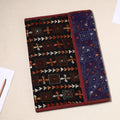 Black Handcrafted Bengal Kantha Work File Folder