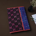 Black Handcrafted Bengal Kantha Work File Folder