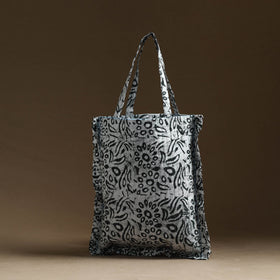 Black - handcrafted cotton frill jhola bag 60