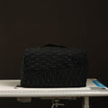 Black Handcrafted Cotton Sewing Machine Cover 