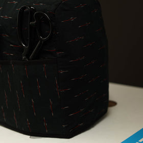 Black Handcrafted Cotton Sewing Machine Cover 