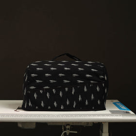 Black Handcrafted Cotton Sewing Machine Cover 