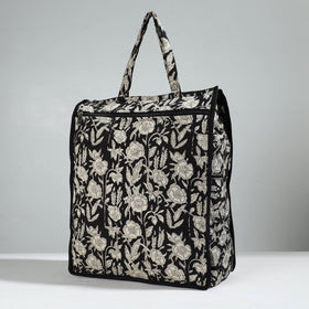 Black Handcrafted Cotton Shopping Bag 03