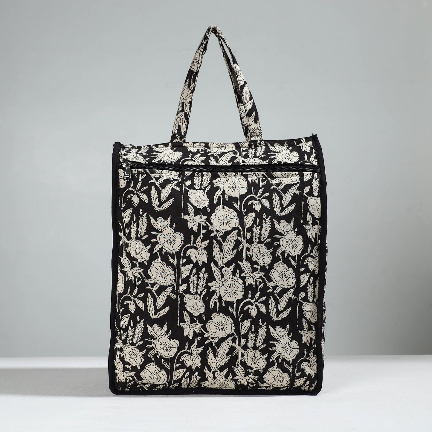 Black Handcrafted Cotton Shopping Bag 03