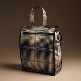 Black Handcrafted Cotton Shopping Bag 05