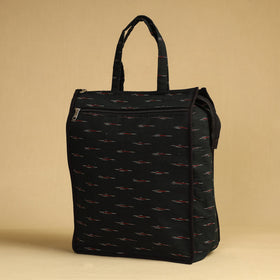 Black Handcrafted Cotton Shopping Bag 10
