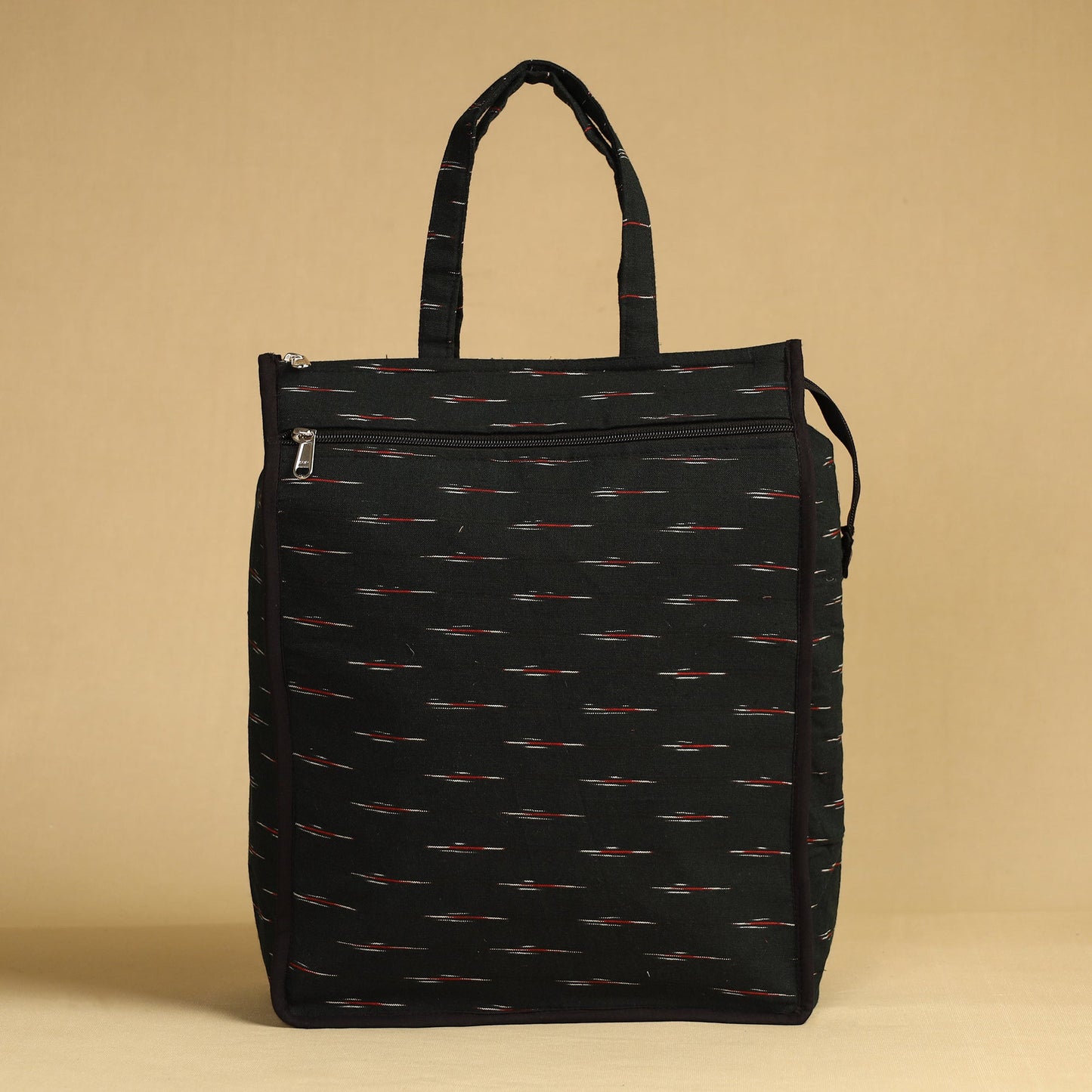Black Handcrafted Cotton Shopping Bag 10