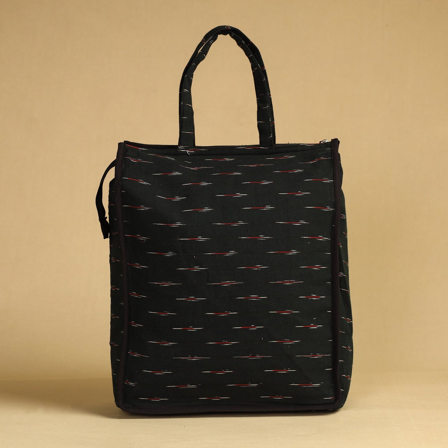 Black Handcrafted Cotton Shopping Bag 10