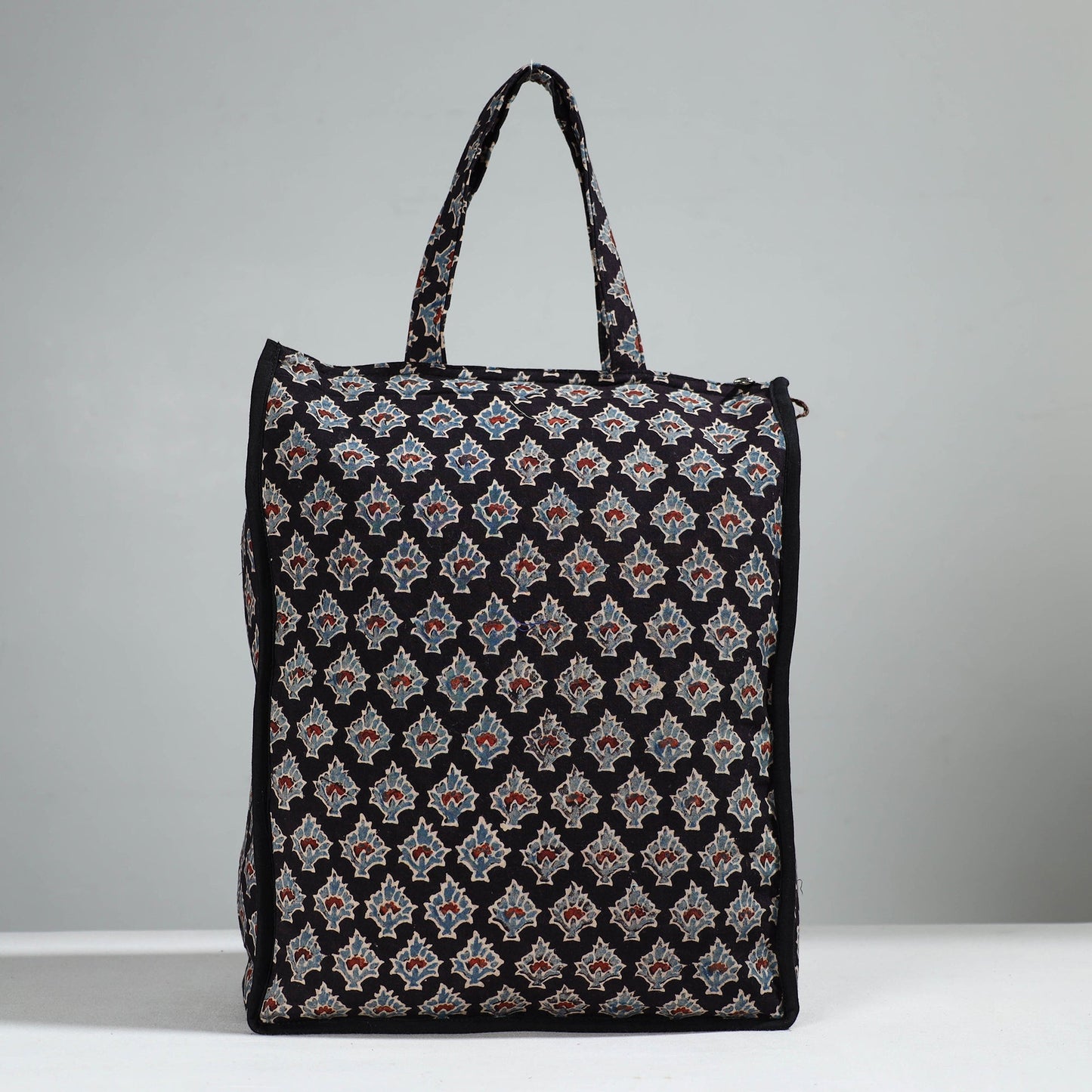 Black Handcrafted Cotton Shopping Bag 15