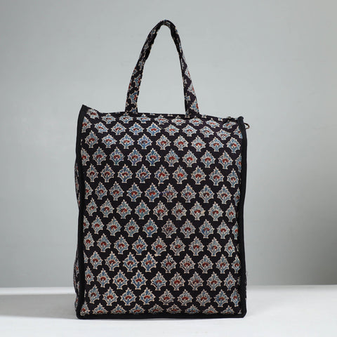 Black Handcrafted Cotton Shopping Bag 15
