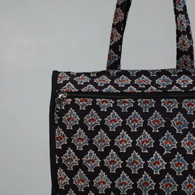 Black Handcrafted Cotton Shopping Bag 15