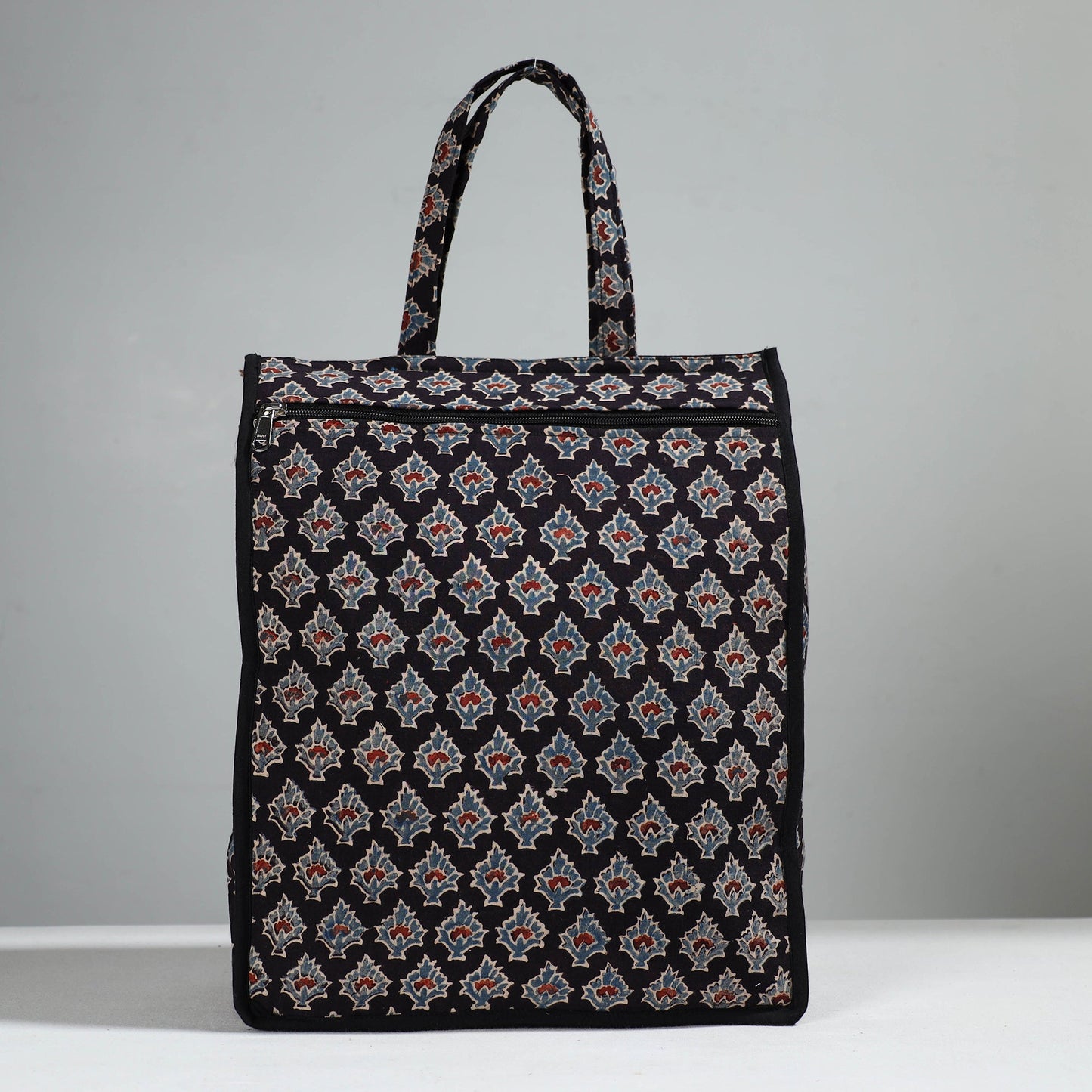 Black Handcrafted Cotton Shopping Bag 15