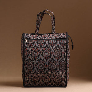 Black Handcrafted Cotton Shopping Bag 17