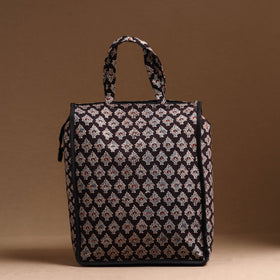 Black Handcrafted Cotton Shopping Bag 24